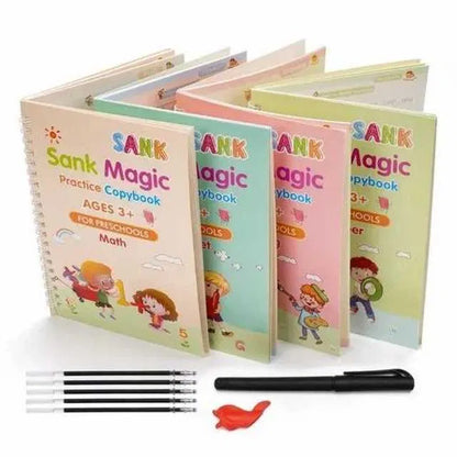 Magic Practice Copybook - (4 Book + 10 Refill)