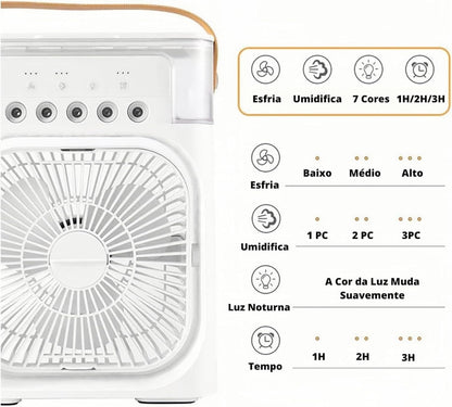 Portable Humidifier Air Cooler Mist Fan