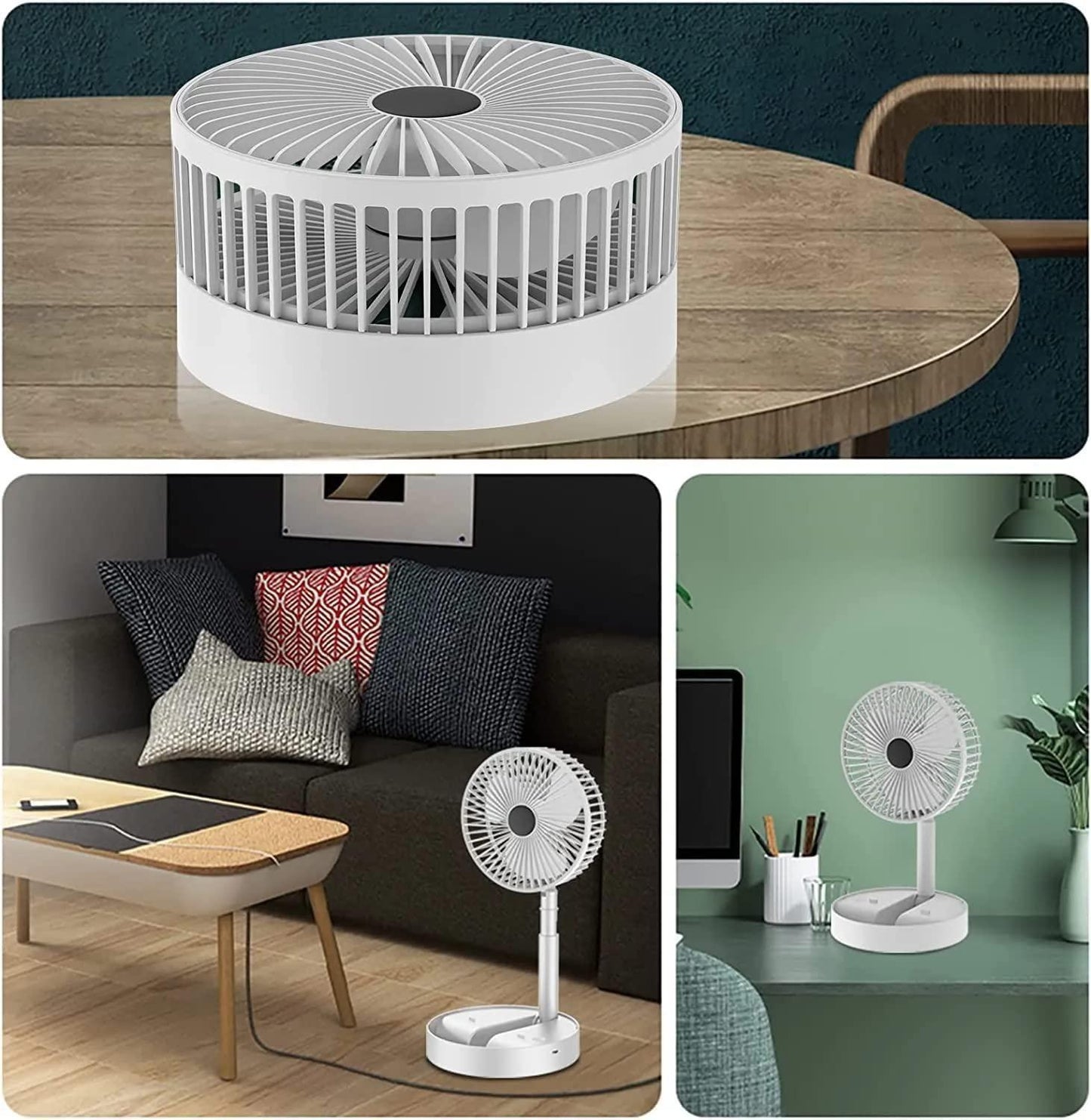 Folding Rechargeable Table Fan