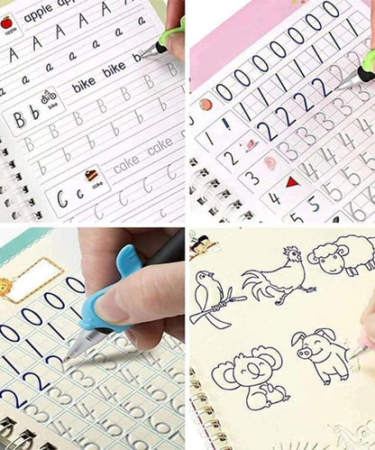 Magic Practice Copybook - (4 Book + 10 Refill)