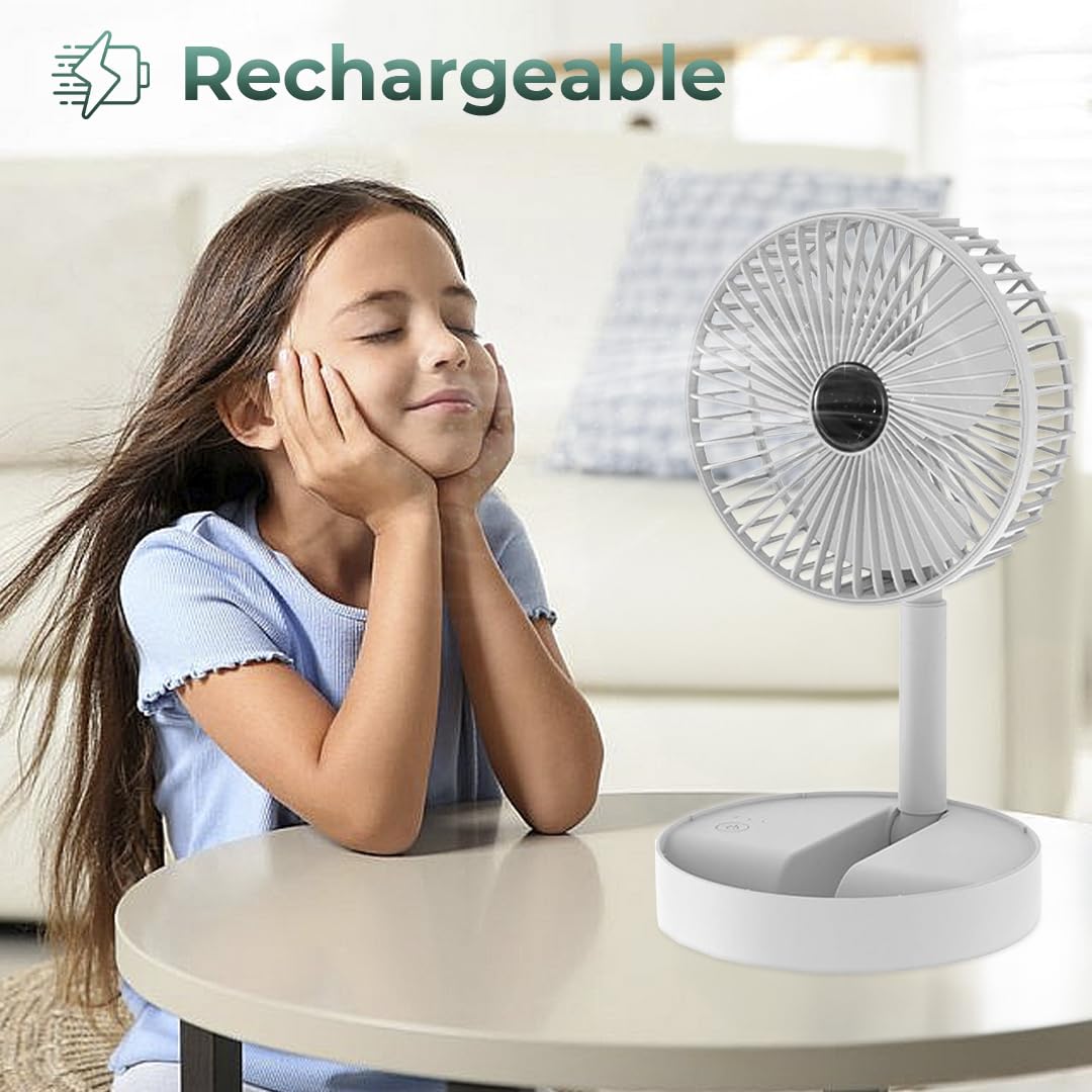 Folding Rechargeable Table Fan